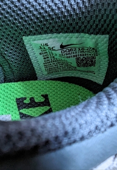 Nike Dunk Low PRM Halloween Size 11.5C Kid's No Box - Picture 4 of 5